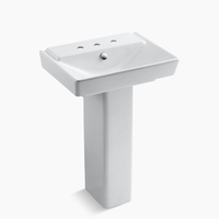 Pedestal Bathroom Sink 23-5/8'' x 18-5/16'' x 35-1/2'' Pedestal Bathroom Sink 23-5/8'' x 18-5/16'' x 35-1/2''
