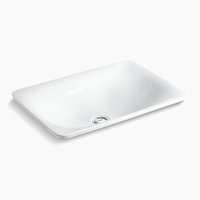 Vessel Style Bathroom Sink 21-1/8'' x 14-9/16'' x 6-1/8'' Vessel Style Bathroom Sink 21-1/8'' x 14-9/16'' x 6-1/8''