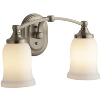 Bathroom Lighting (2 Bulbs) 15-3/16" Width Bathroom Lighting (2 Bulbs) 15-3/16" Width