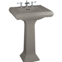 Pedestal Bathroom Sink 24 x 19-3/4 x 34-3/8 Pedestal Bathroom Sink 24 x 19-3/4 x 34-3/8