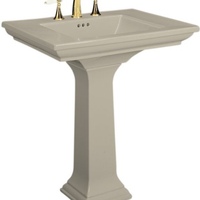 Pedestal Bathroom Sink 30 x 21-3/4 x 34-3/4 Pedestal Bathroom Sink 30 x 21-3/4 x 34-3/4