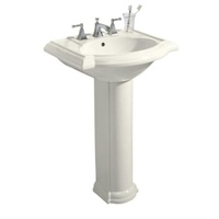 Pedestal Bathroom Sink 24-1/8 x 19-3/4 x 33-1/2 Pedestal Bathroom Sink 24-1/8 x 19-3/4 x 33-1/2