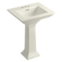 Pedestal Bathroom Sink 24-1/2 x 20-1/2 x 34-3/4 Pedestal Bathroom Sink 24-1/2 x 20-1/2 x 34-3/4