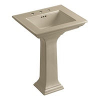 Pedestal Bathroom Sink 24-1/2 x 20-1/2 x 34-3/4 Pedestal Bathroom Sink 24-1/2 x 20-1/2 x 34-3/4