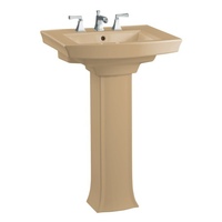 Pedestal Bathroom Sink 23-15/16 x 20-7/16 x 35-1/4 Pedestal Bathroom Sink 23-15/16 x 20-7/16 x 35-1/4