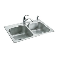 Double Bowl Kitchen Sink 33'' x 22'' x 8-5/16'' Double Bowl Kitchen Sink 33'' x 22'' x 8-5/16''