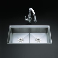 Double Bowl Kitchen Sink 33'' x 18'' x 9-1/2'' Double Bowl Kitchen Sink 33'' x 18'' x 9-1/2''