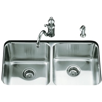 Double Bowl Kitchen Sink 31-1/2'' x 18'' x 9-5/8'' Double Bowl Kitchen Sink 31-1/2'' x 18'' x 9-5/8''