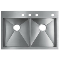 Double Bowl Kitchen Sink 33'' x 22'' x 9-5/16'' Double Bowl Kitchen Sink 33'' x 22'' x 9-5/16''
