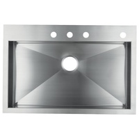 Single Bowl Kitchen Sink 33'' x 22'' x 9-5/16'' Single Bowl Kitchen Sink 33'' x 22'' x 9-5/16''