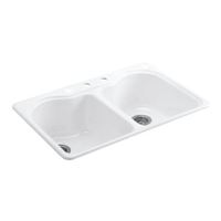 Double Bowl Kitchen Sink 33'' x 22'' x 9-5/8'' Double Bowl Kitchen Sink 33'' x 22'' x 9-5/8''