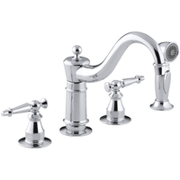 Two Handle Kitchen Faucet 4 Hole Two Handle Kitchen Faucet 4 Hole