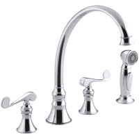 Two Handle Kitchen Faucet 4 Hole Two Handle Kitchen Faucet 4 Hole