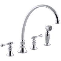 Two Handle Kitchen Faucet 4 Hole Two Handle Kitchen Faucet 4 Hole