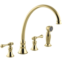 Two Handle Kitchen Faucet 4 Hole Two Handle Kitchen Faucet 4 Hole