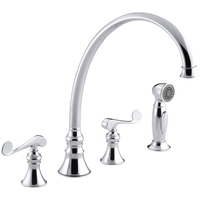 Two Handle Kitchen Faucet 4 Hole Two Handle Kitchen Faucet 4 Hole