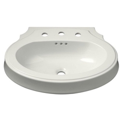 K2327-1-96 Bancroft Pedestal Basin Part - Biscuit K2327-1-96 Bancroft Pedestal Basin Part - Biscuit