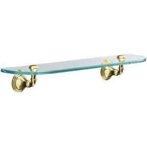 K10563-PB Devonshire Vanity Shelf Bathroom Accessory - Vibrant Polished Brass K10563-PB Devonshire Vanity Shelf Bathroom Accessory - Vibrant Polished Brass