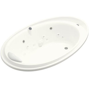 K1110-V-0 Purist Unique Size Whirlpool Bath - White K1110-V-0 Purist Unique Size Whirlpool Bath - White
