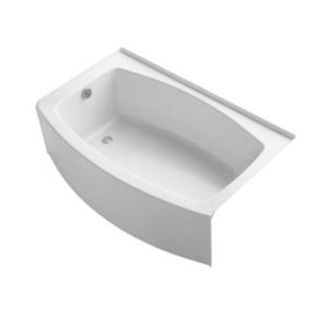 K1118-LA-0 Expanse 60'' x 30'' Soaking Tub - White K1118-LA-0 Expanse 60'' x 30'' Soaking Tub - White