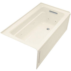 K1122-HR-47 Archer 60'' x 32'' Whirlpool Bath - Almond K1122-HR-47 Archer 60'' x 32'' Whirlpool Bath - Almond