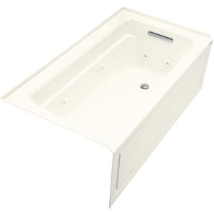 K1122-RA-96 Archer 60'' x 32'' Whirlpool Bath - Biscuit K1122-RA-96 Archer 60'' x 32'' Whirlpool Bath - Biscuit