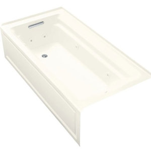 K1124-LA-96 Archer 72"x 36" Whirlpool Bath - Biscuit K1124-LA-96 Archer 72"x 36" Whirlpool Bath - Biscuit