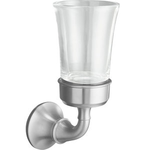 K11281-G Forte Traditional Toothbrush & Tumbler Holder Bathroom Accessory - Brushed Chrome K11281-G Forte Traditional Toothbrush & Tumbler Holder Bathroom Accessory - Brushed Chrome