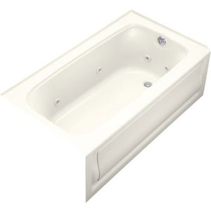 K1151-RA-96 Bancroft 60'' x 32'' Whirlpool Bath - Biscuit K1151-RA-96 Bancroft 60'' x 32'' Whirlpool Bath - Biscuit