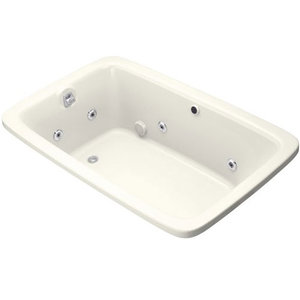 K1158-H2-96 Bancroft 66" Whirlpool Bath - Biscuit K1158-H2-96 Bancroft 66" Whirlpool Bath - Biscuit