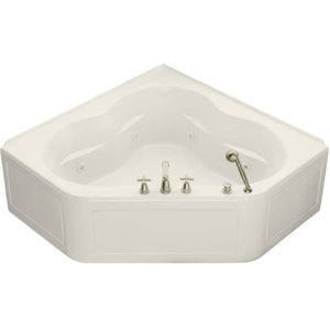 K1160-LA-96 Tercet Unique Size Whirlpool Bath - Biscuit K1160-LA-96 Tercet Unique Size Whirlpool Bath - Biscuit