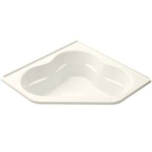K1161-F-96 Tercet 60" Corner Soaking Tub - Biscuit K1161-F-96 Tercet 60" Corner Soaking Tub - Biscuit