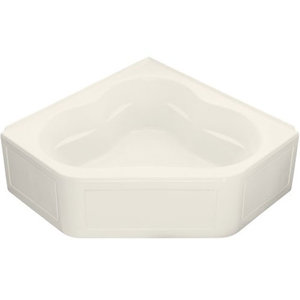 K1161-LA-96 Tercet 60" Corner Soaking Tub - Biscuit K1161-LA-96 Tercet 60" Corner Soaking Tub - Biscuit