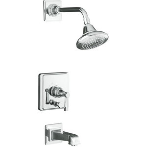 KT131334BCP/K11748KS Pinstripe One Handle Tub & Shower Faucet - Polished Chrome KT131334BCP/K11748KS Pinstripe One Handle Tub & Shower Faucet - Polished Chrome