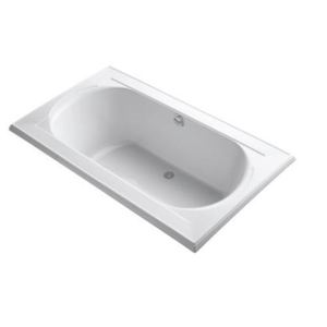 K1417-W1-0 Memoirs 72" x 36" Soaking Tub - White K1417-W1-0 Memoirs 72" x 36" Soaking Tub - White