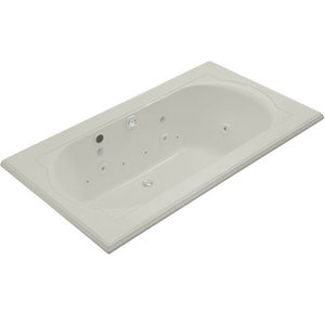 K1418-H2-95 Memoirs 72" x 42" Whirlpool Bath - Ice Grey K1418-H2-95 Memoirs 72" x 42" Whirlpool Bath - Ice Grey