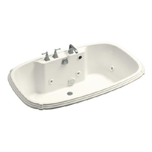K1457-H2-96 Portrait 66" Whirlpool Bath - Biscuit K1457-H2-96 Portrait 66" Whirlpool Bath - Biscuit