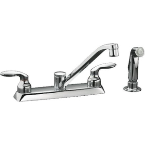 K15253-4-CP Coralais Two-Handle Kitchen Faucet - Polished Chrome K15253-4-CP Coralais Two-Handle Kitchen Faucet - Polished Chrome