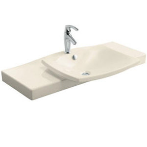 K19034-1-47 Escale Vanity Top Bathroom Vanity - Almond K19034-1-47 Escale Vanity Top Bathroom Vanity - Almond