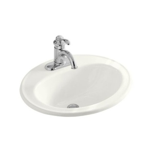 K2196-1L-0 Pennington Self Rimming Bathroom Sink - White K2196-1L-0 Pennington Self Rimming Bathroom Sink - White