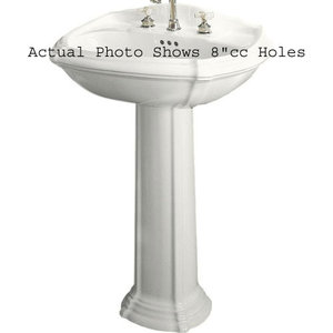 K222110 Portrait Pedestal Bathroom Sink - White K222110 Portrait Pedestal Bathroom Sink - White