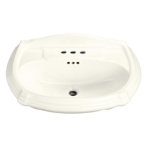 K2222-4-96 Portrait Pedestal Basin Part - Biscuit K2222-4-96 Portrait Pedestal Basin Part - Biscuit