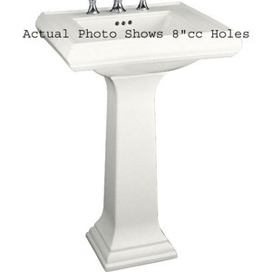 K2238-4-0 Memoirs Classic Pedestal Bathroom Sink - White K2238-4-0 Memoirs Classic Pedestal Bathroom Sink - White