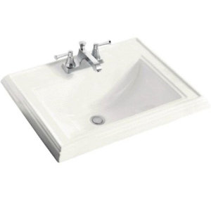 K2241-4-96 Memoirs Self Rimming Bathroom Sink - Biscuit K2241-4-96 Memoirs Self Rimming Bathroom Sink - Biscuit