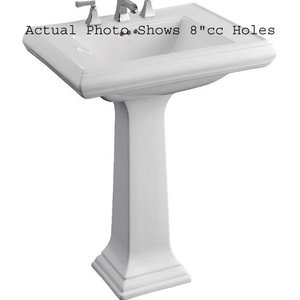 K2258-1-0 Memoirs Classic Pedestal Bathroom Sink - White K2258-1-0 Memoirs Classic Pedestal Bathroom Sink - White
