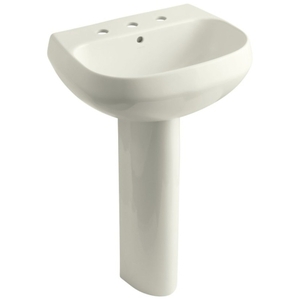 K2293-8-96 Wellworth Pedestal Bathroom Sink - Biscuit K2293-8-96 Wellworth Pedestal Bathroom Sink - Biscuit