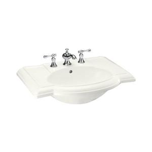 K2295-4-0 Devonshire Pedestal Basin Part - White K2295-4-0 Devonshire Pedestal Basin Part - White