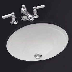 K2319-0 Bancroft Undermount Style Bathroom Sink - White K2319-0 Bancroft Undermount Style Bathroom Sink - White
