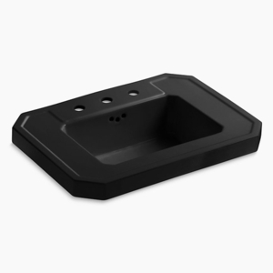 K2323-8-7 Kathryn Pedestal Basin Part - Black K2323-8-7 Kathryn Pedestal Basin Part - Black