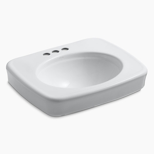 K2340-4-0 Bancroft Pedestal Basin Part - White K2340-4-0 Bancroft Pedestal Basin Part - White